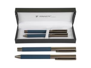 Opakowanie Pióro kulkowe + długopis Hercules BR granatowy