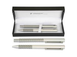 Opakowanie Pióro kulkowe + długopis Hydra BR srebrny