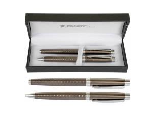 Opakowanie Pióro wieczne + długopis Centaurus BF szary