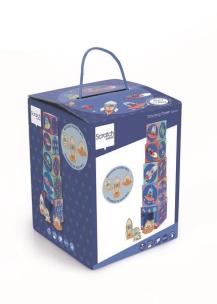 Piramida edukacyjna z figurkami Kosmos. Wydawca: Scratch. Multiszop.pl Opakowanie Piramida edukacyjna z figurkami Kosmos