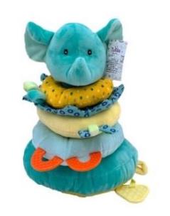 Piramidka pluszowa słonik 25cm. Wydawca: Tulilo. Multiszop.pl Opakowanie Piramidka pluszowa słonik 25cm