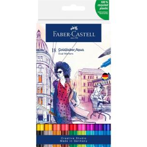 Pisak akwarelowy Goldfaber Aqua 18szt. Wydawca: Faber Castell. Multiszop.pl Opakowanie Pisak akwarelowy Goldfaber Aqua 18szt