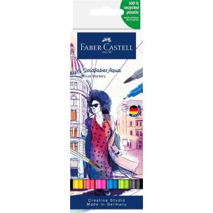 Pisak akwarelowy Goldfaber Aqua 6szt. Wydawca: Faber Castell. Multiszop.pl Opakowanie Pisak akwarelowy Goldfaber Aqua 6szt