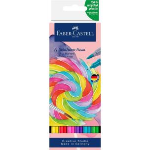 Pisak akwarelowy Goldfaber Aqua candy shop 6szt. Wydawca: Faber Castell. Multiszop.pl Opakowanie Pisak akwarelowy Goldfaber Aqua candy shop 6szt