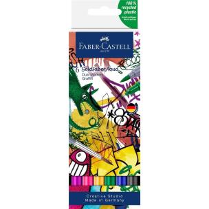 Pisak akwarelowy Goldfaber Aqua grafitti 6szt. Wydawca: Faber Castell. Multiszop.pl Opakowanie Pisak akwarelowy Goldfaber Aqua grafitti 6szt