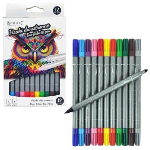 Opakowanie Pisaki dwustronne 12 kolorów