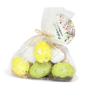 Opakowanie Pisanki wiszące zielono-żółte 6szt