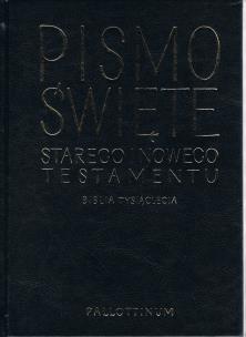Okładka książki Pismo święte starego i nowego testamentu. Biblia tysiąclecia wyd. 5 (oprawa eko + paginatory)