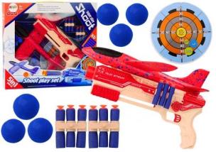 Opakowanie Pistolet na strzałki kulki piankowe 5w1