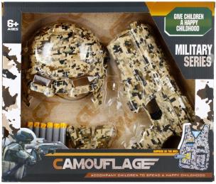 Opakowanie Pistolet na strzałki wojsko z akcesoriami