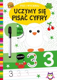 Okładka książki Pisz i wycieraj. Uczymy się pisać cyfry