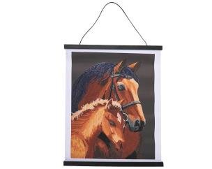 Plakat 35x45cm z mozaiką diamentową Konie. Wydawca: EPEE. Multiszop.pl Opakowanie Plakat 35x45cm z mozaiką diamentową Konie