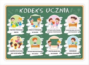 Opakowanie Plakat edukacyjny - Kodeks ucznia A3