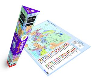 Okładka książki Plakat Mapa polityczna Europy