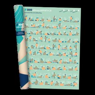 Opakowanie Plakat ze zdrapką dla małżeństw #100 miłosnych pozycji kamasutra