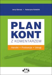 Okładka książki Plan kont z komentarzem - handel, produkcja, usługi