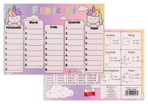 Opakowanie Plan lekcji A5 Jednorożec (25szt)