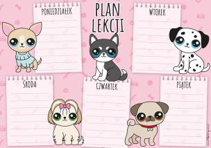 Opakowanie Plan lekcji - Pieski (5szt)