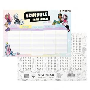 Opakowanie Plan lekcji z tabliczką mnoż. Monster High (25szt)