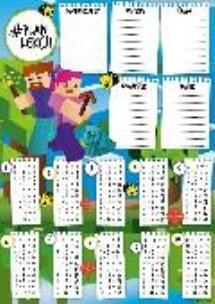 Opakowanie Plan lekcji z tabliczką mnożenia A4 Gra