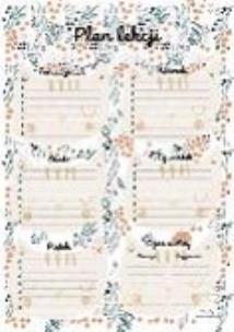 Opakowanie Plan lekcji z tabliczką mnożenia A4 Koty