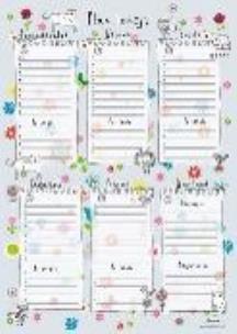 Opakowanie Plan lekcji z tabliczką mnożenia A4 Łąka