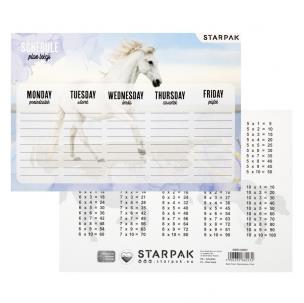 Opakowanie Plan lekcji z tabliczką mnożenia Horses (25szt)