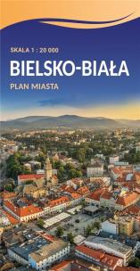 Okładka książki Plan miasta - Bielsko-Biała 1:20 000