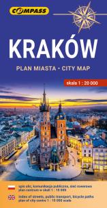 Okładka książki Plan miasta - Kraków 1:20 000 w.2024
