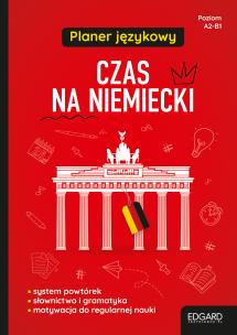 Planer językowy. Czas na niemiecki w.3jezy. Autor: Piotrowska Magdalena. Multiszop.pl Okładka książki Planer językowy. Czas na niemiecki w.3jezy