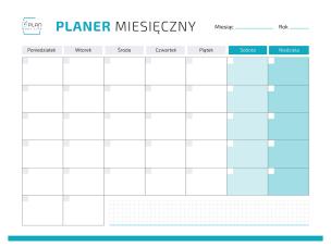 Opakowanie Planer magnetyczny niebieski + marker