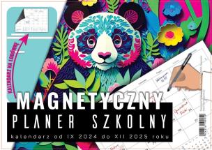Planer szkolny 2024/2025 magnetyczny. Wydawca: Evena. Multiszop.pl Opakowanie Planer szkolny 2024/2025 magnetyczny