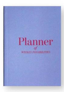 Opakowanie Planer tygodniowy niebieski