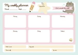 Opakowanie Planner A4 tygodniowy Pusheen BPSA40023