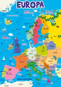 Opakowanie Plansz dwustronna A4 ściąga Europa