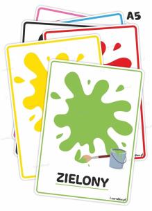 Plansze edukacyjna - kolory. Wydawca: LearnHow. Multiszop.pl Opakowanie Plansze edukacyjna - kolory