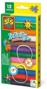 Plastelina 12 kolorów 180g. Wydawca: SES. Multiszop.pl Opakowanie Plastelina 12 kolorów 180g