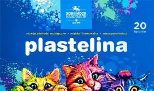 Plastelina 1315S2 20 kolorów Kotki. Wydawca: Koh-I-Noor. Multiszop.pl Opakowanie Plastelina 1315S2 20 kolorów Kotki