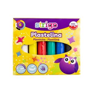 Plastelina 6 kolorów STRIGO. Wydawca: Strigo. Multiszop.pl Opakowanie Plastelina 6 kolorów STRIGO