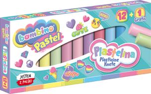 Opakowanie Plastelina Bambino pastel 12 kolorów + 1 gratis