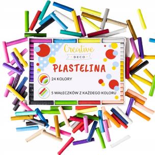 Opakowanie Plastelina duży zestaw dla dzieci 24 kolory