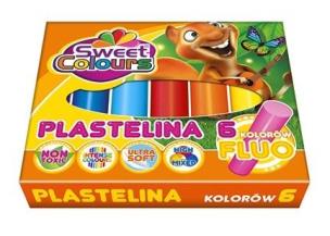 Opakowanie Plastelina fluo 6 kolorów