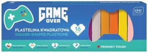 Plastelina kwadratowa 16 kolorów Game Over. Wydawca: INTERDRUK. Multiszop.pl Opakowanie Plastelina kwadratowa 16 kolorów Game Over
