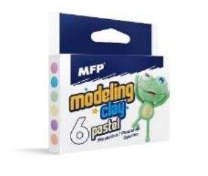 Opakowanie Plastelina pastelowa 6 kolorów 100g