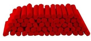 Opakowanie Plastelina w laseczkach luzem 1 kg - czerwona MONA