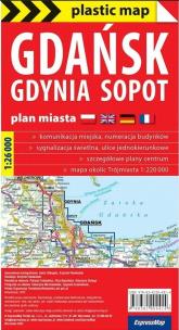Okładka książki Plastic map Gdańsk Gdynia Sopot 1:26 000 w.2023