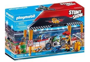 Opakowanie Playmobil Stunt Show Zestaw kaskaderzy z namiotem
