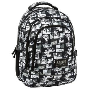 Opakowanie Plecak 3-komorowy BACKUP 5 model X43 czarno-biała Manga