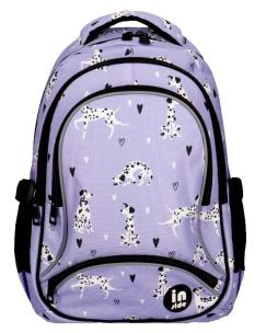 Opakowanie Plecak fioletowy dalmatyńczyki
