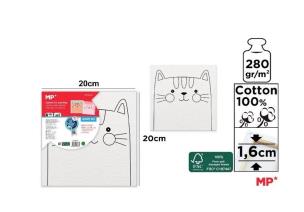 Opakowanie Płótno do malowania kotek 20x20